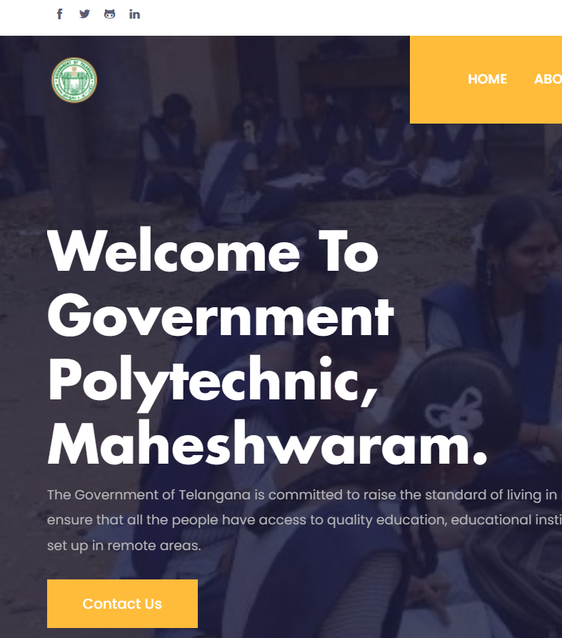 website screenshot