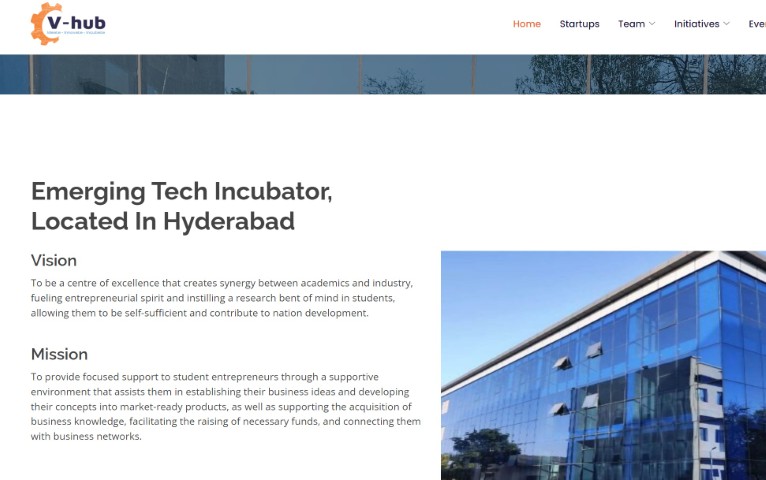 website screenshot